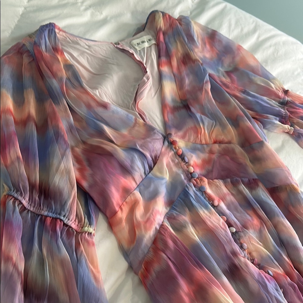 Gingham & Heels Elegant Sheer Dress